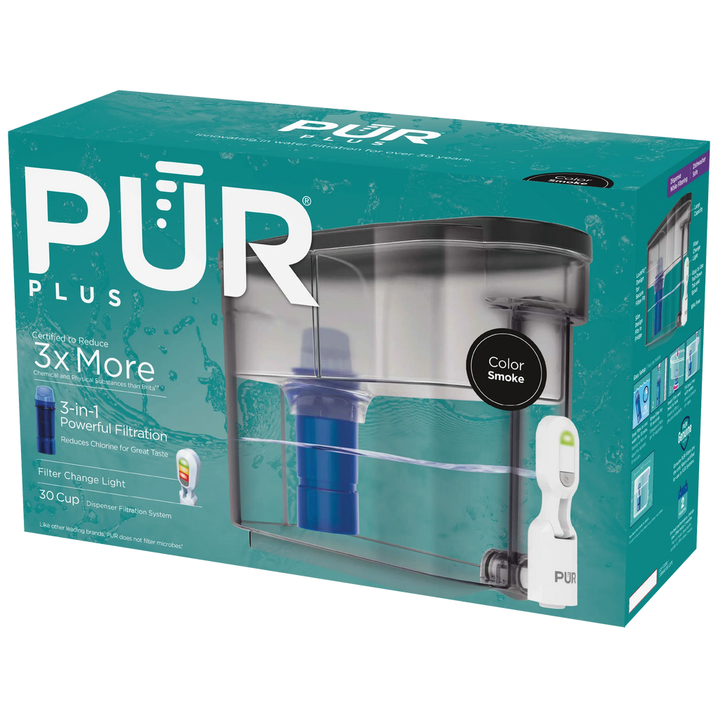 30-Cup Water Filter Dispenser System, Smoke I42404