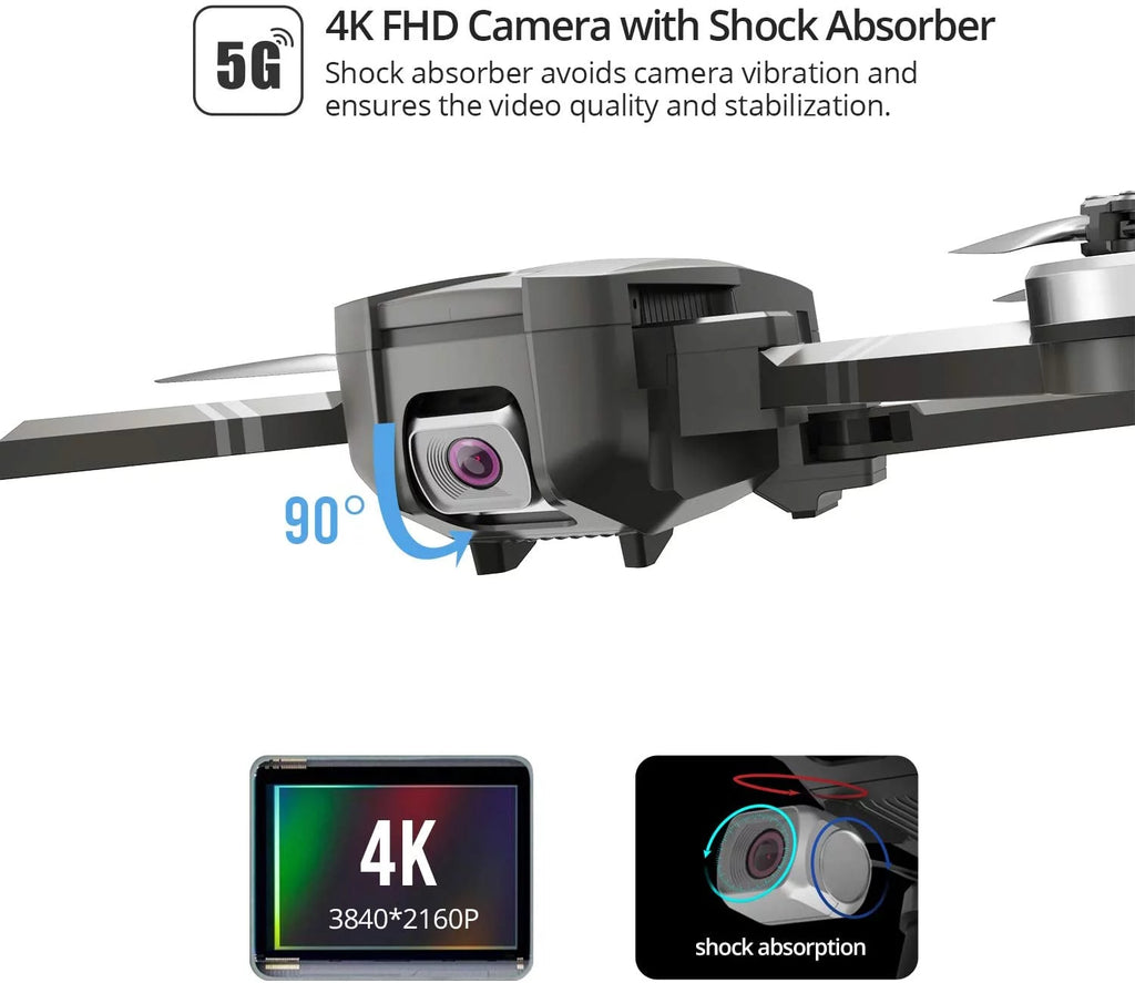 Foldable GPS 4K UHD Camera Drone with 2 Batteries G4401