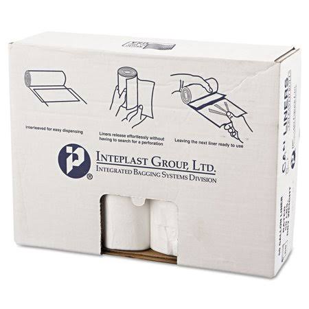 High-Density Commercial Can Liners Value Pack, 60 gal, 12 microns, 38 inch x 58 inch, Clear, 200/Carton U362746