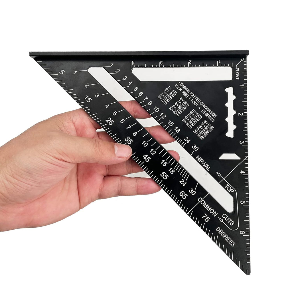 7 inch Aluminum Alloy Triangle Ruler Carpenter Square G48879