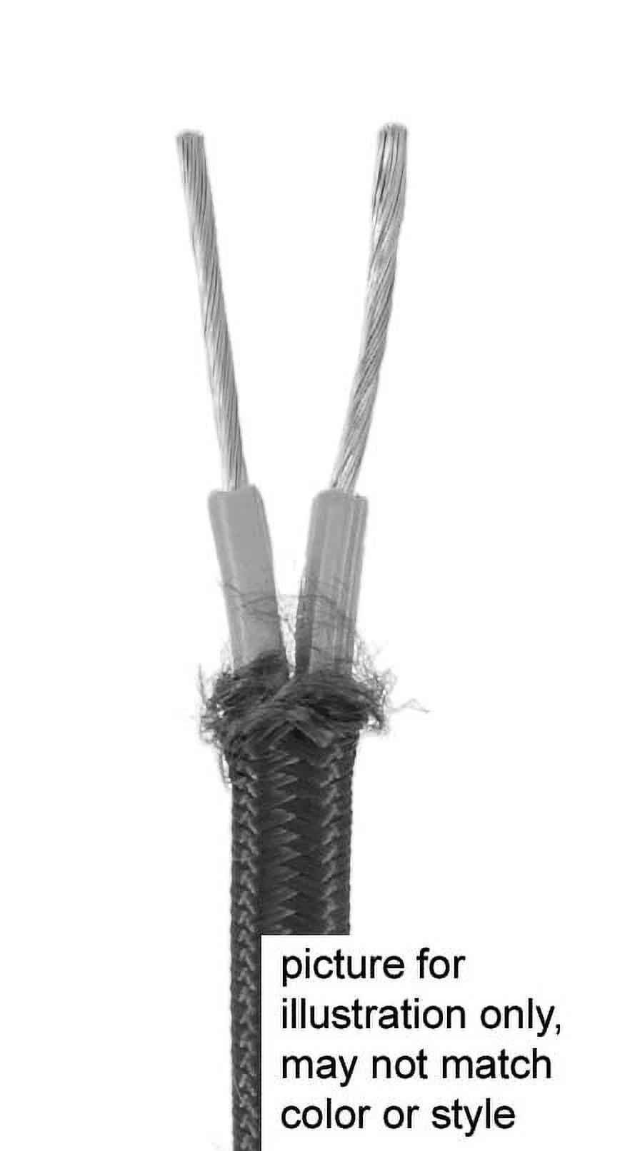 Gray Cotton Lamp Cord 12 Foot Length P417