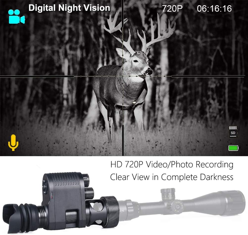 Digital Night Vision Monocular Scope Camera with 32GB Memory Card W208049