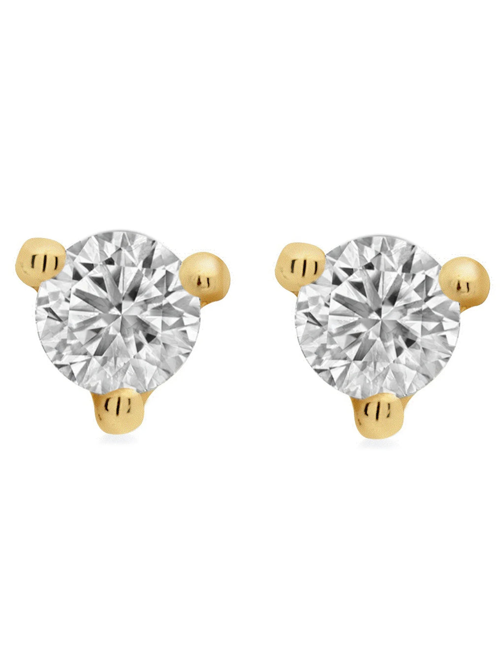 1/4 Carat T.W. Round Diamond Martini Stud Earrings in 14K White Gold C22876
