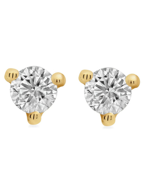 1/4 Carat T.W. Round Diamond Martini Stud Earrings in 14K White Gold C22876
