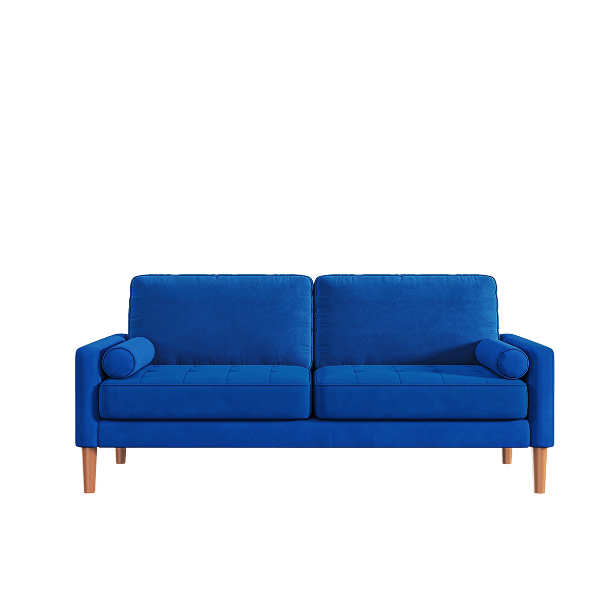 Blue L Shaped Sofa Couch 2 Seater Loveseat B82766