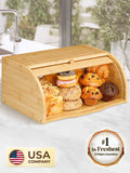 Large Bamboo Bread Box U94455
