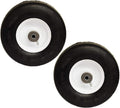 2PK Flat Free Solid 9x3.50-4 Tire Wheel Assembly N7402