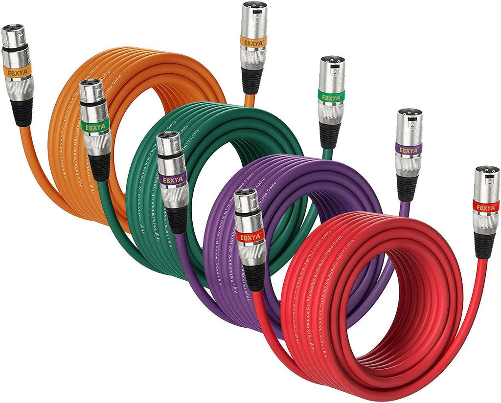 50 Ft 4 Pack XLR Microphone Cable H98710