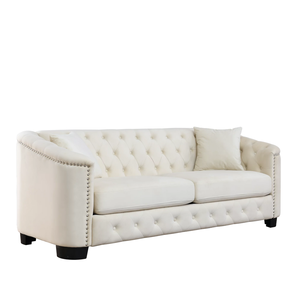 Velvet Beige 3-seater + 2-seater Combination Sofa M898