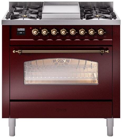 36 Dual Fuel Propane Gas Range Y4730