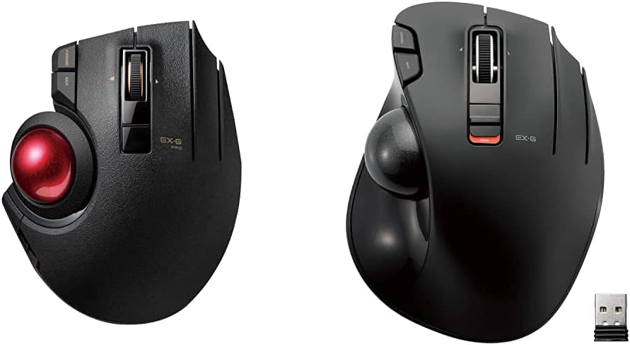 Black Thumb-Operated Trackball Mouse V4886