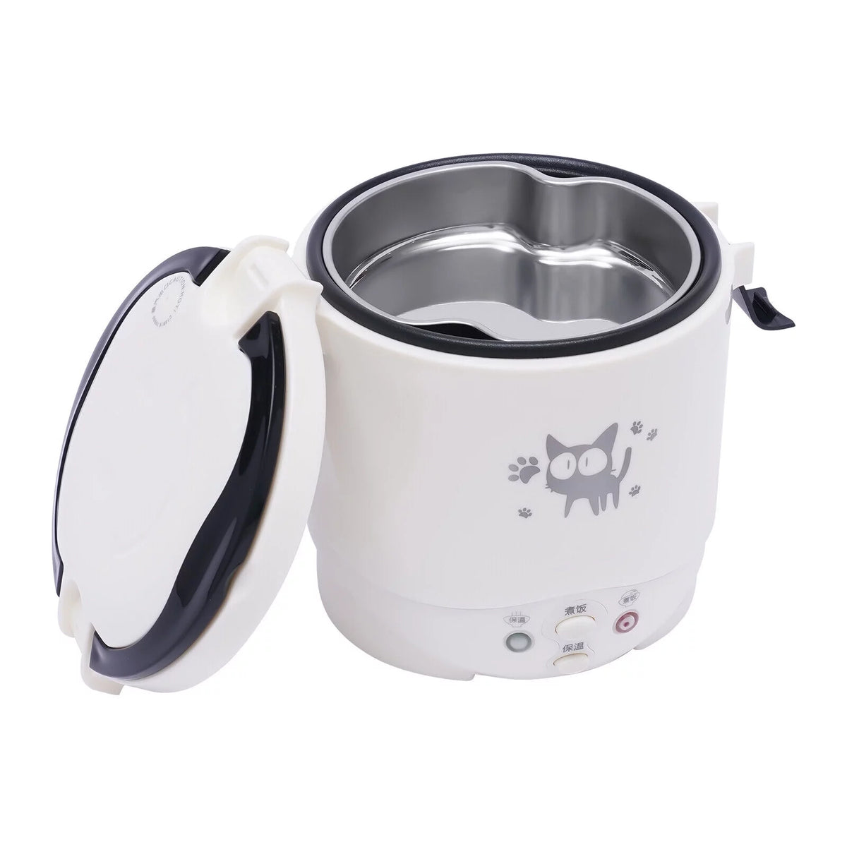 White 12V Mini Rice Cooker Q8008