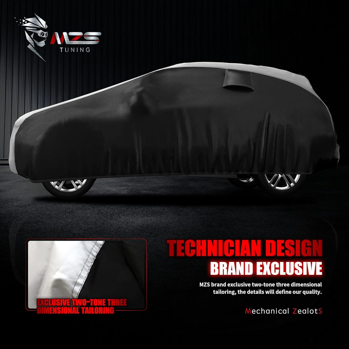 SUV Car Cover Waterproof Universal Two Tone Full Exterior V14425