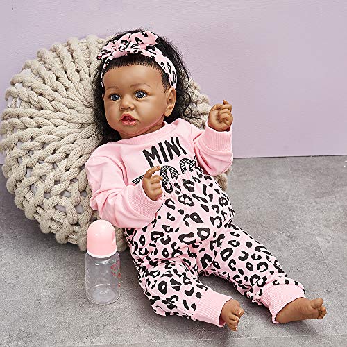 22.8 Inch Soft Body African American Reborn Baby Doll Z57456