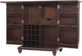 Vintage Mahogany Expandable Top Bar Cabinet Y4282
