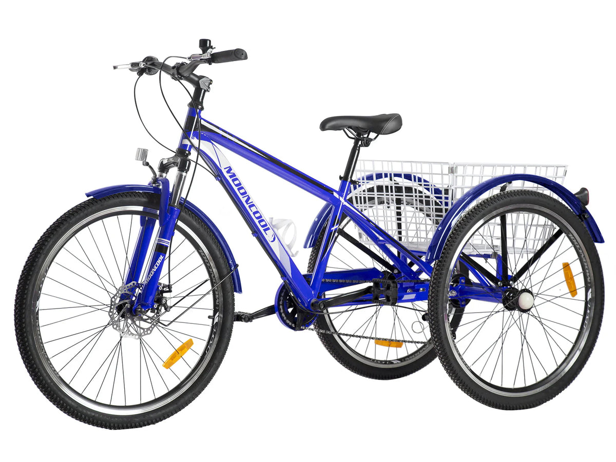 7-Speed 3 Wheeled Adult Tricycle with Cargo Basket H645271