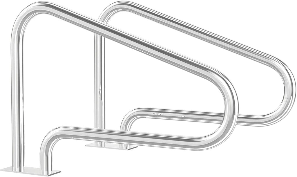 Stainless Steel Pool Hand Rail with Base Plate D1203