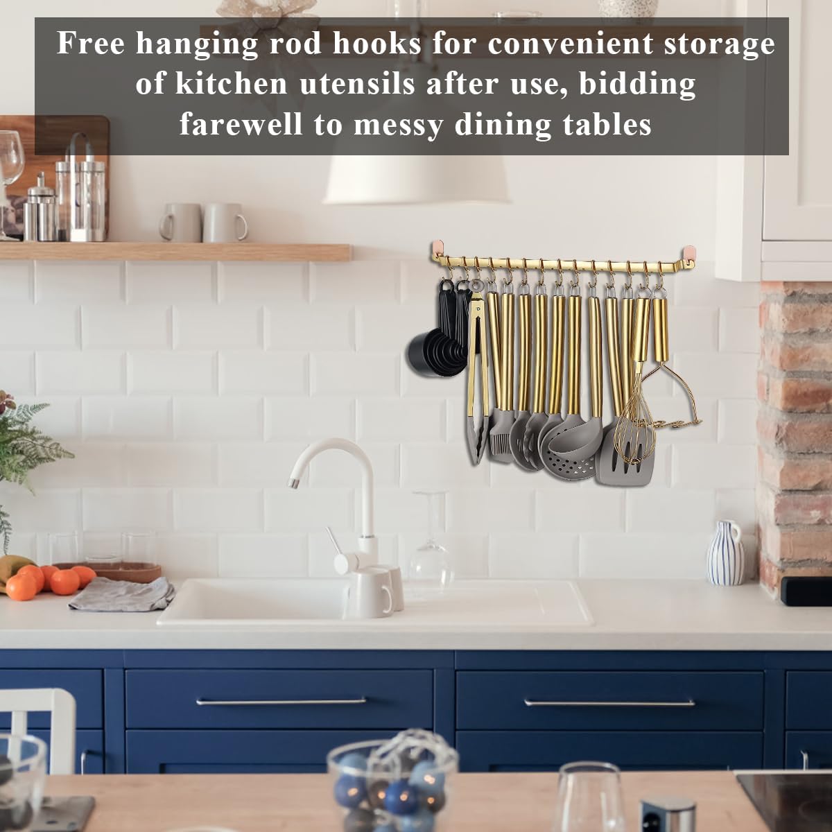 38 Piece Silicone Non-Stick Kitchen Utensils Set with Utensil Rack K709