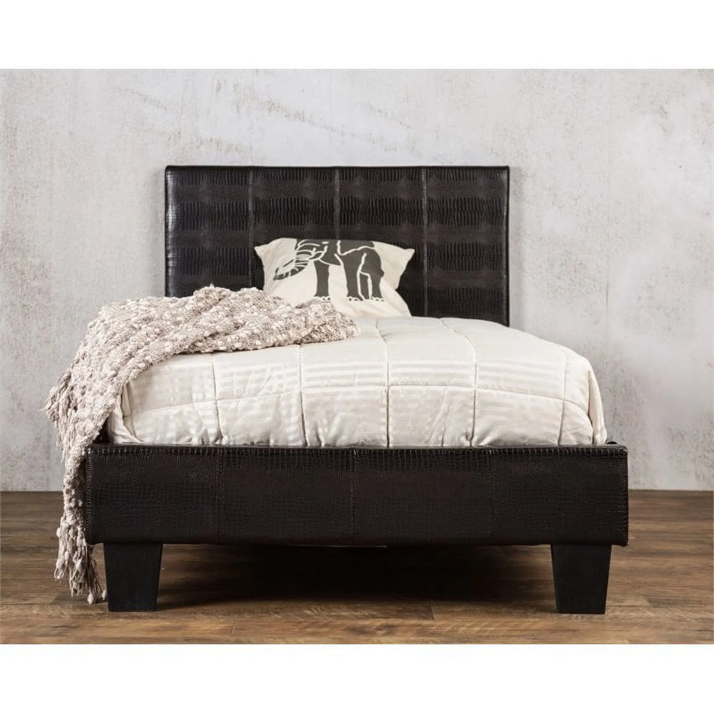 Faux Leather Queen Platform Bed V665