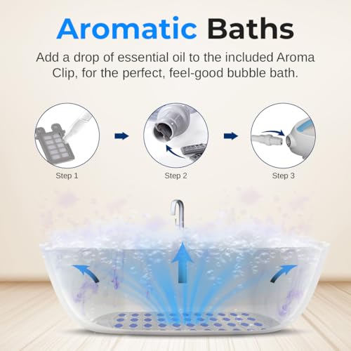 Portable Spa Bubble Bath Massager with Suction Cup Bottom I217470