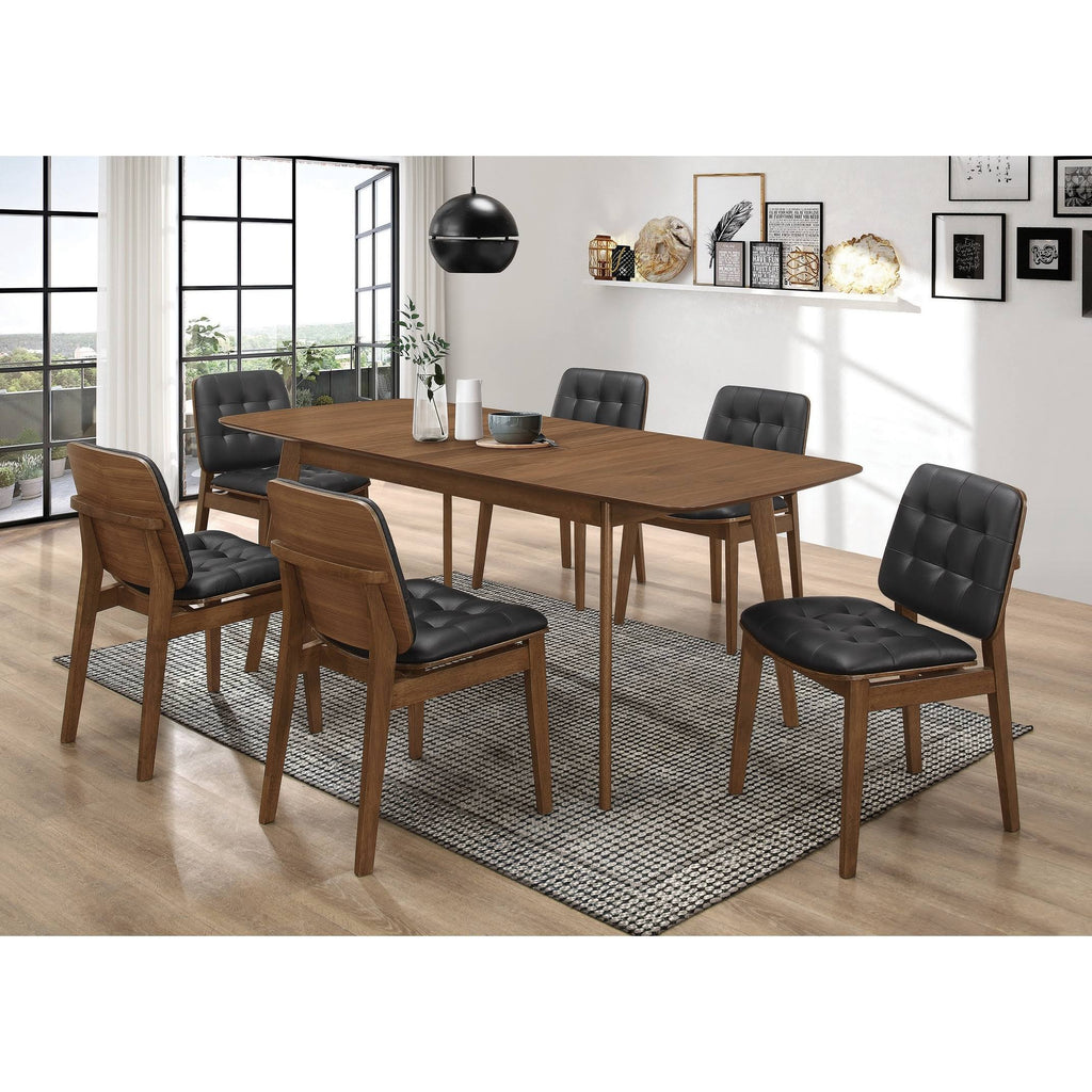 Natural Walnut Dining Table with Butterfly Extension Leaf R776368