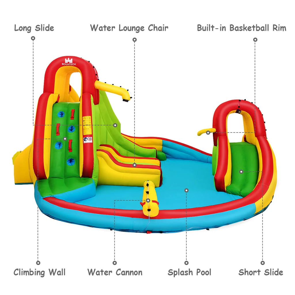 Inflatable Kids Water Slide Park with Splash Pool F480