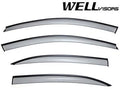 Side Window Wind Deflector Visors with Black Trim J302380