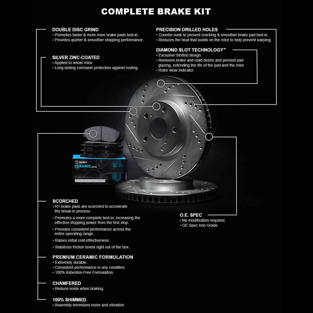 Silver Brake Rotor with Ceramic Y5313