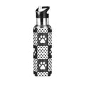 20 OZ Stainless Steel Water Bottle with Straw Lid E770