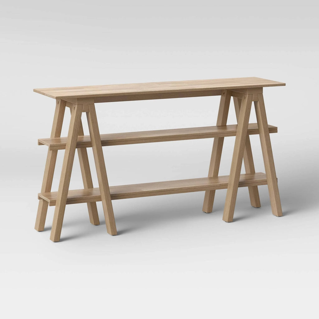 Natural Wooden Horizontal Bookshelf K238515