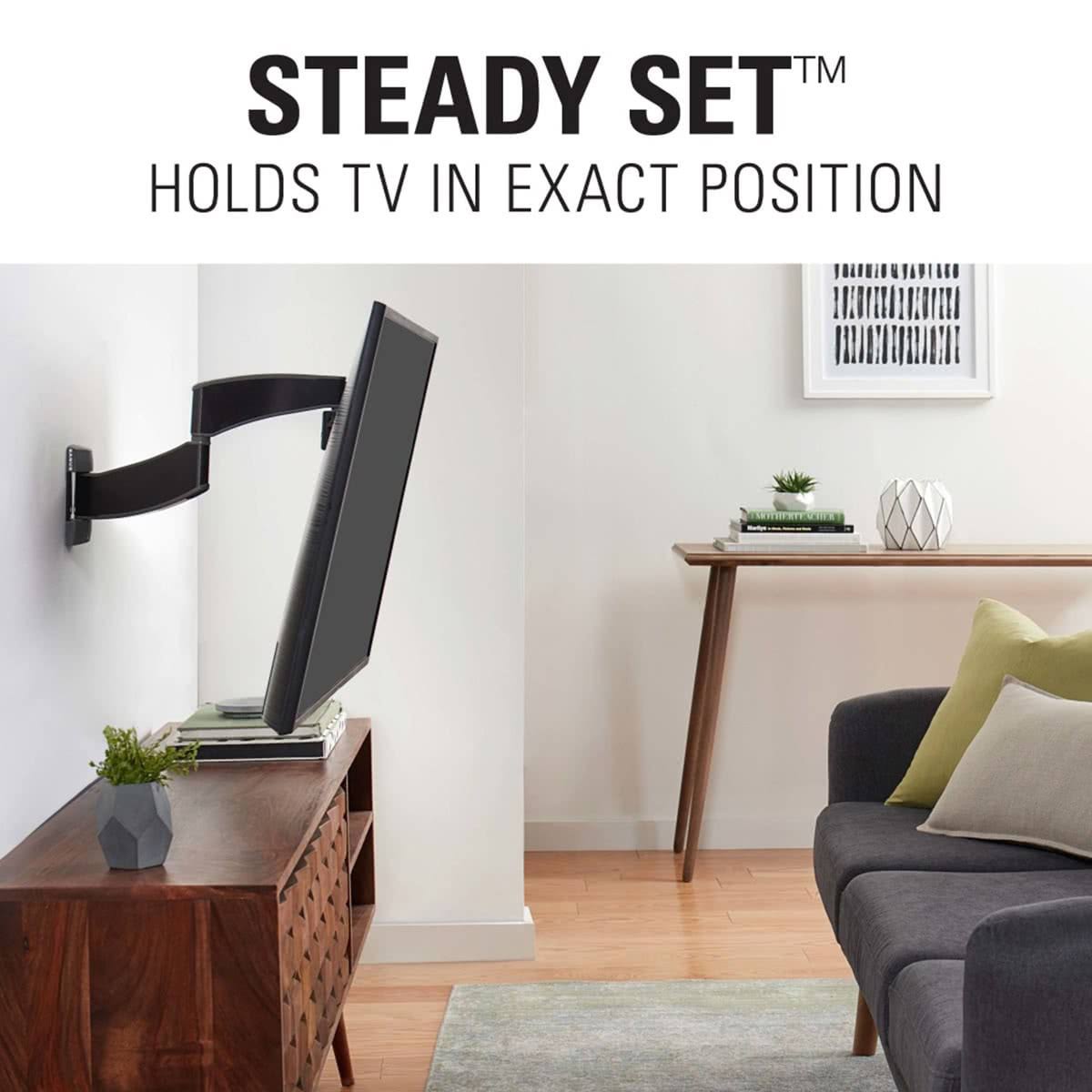 Small Full-Motion TV Mount for 19 inch-40 inch, Black Y354264