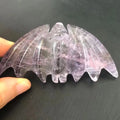 Hand-Carved Polished Amethyst Quartz Crystals 2pcs X763