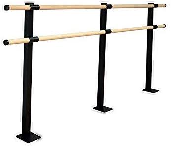 Wood Double Fixed Height Floor Mount Ballet Bar K640
