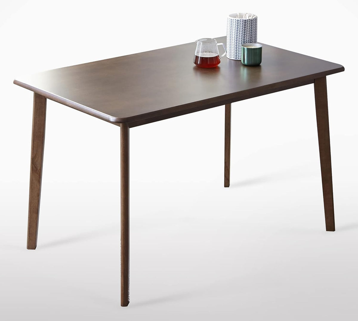 Natural-White Solid Rubber Wood Dining Table G87505