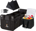 Red 3 Compartment SUV Trunk Organizer with Cover K460816