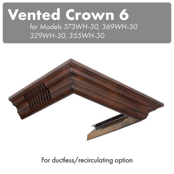 Vented Crown Molding for Wall Mount Range Hood X915678