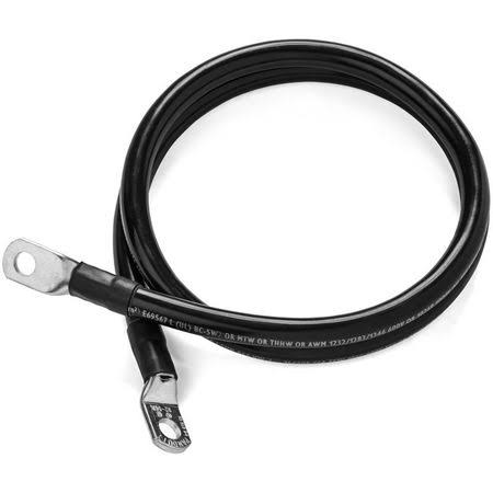 Single Black 8 ft 2 AWG Battery Cable P6102