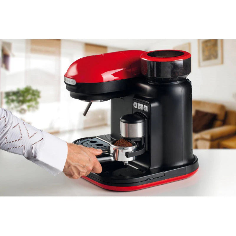Espresso Machine with Grinder Red H156683