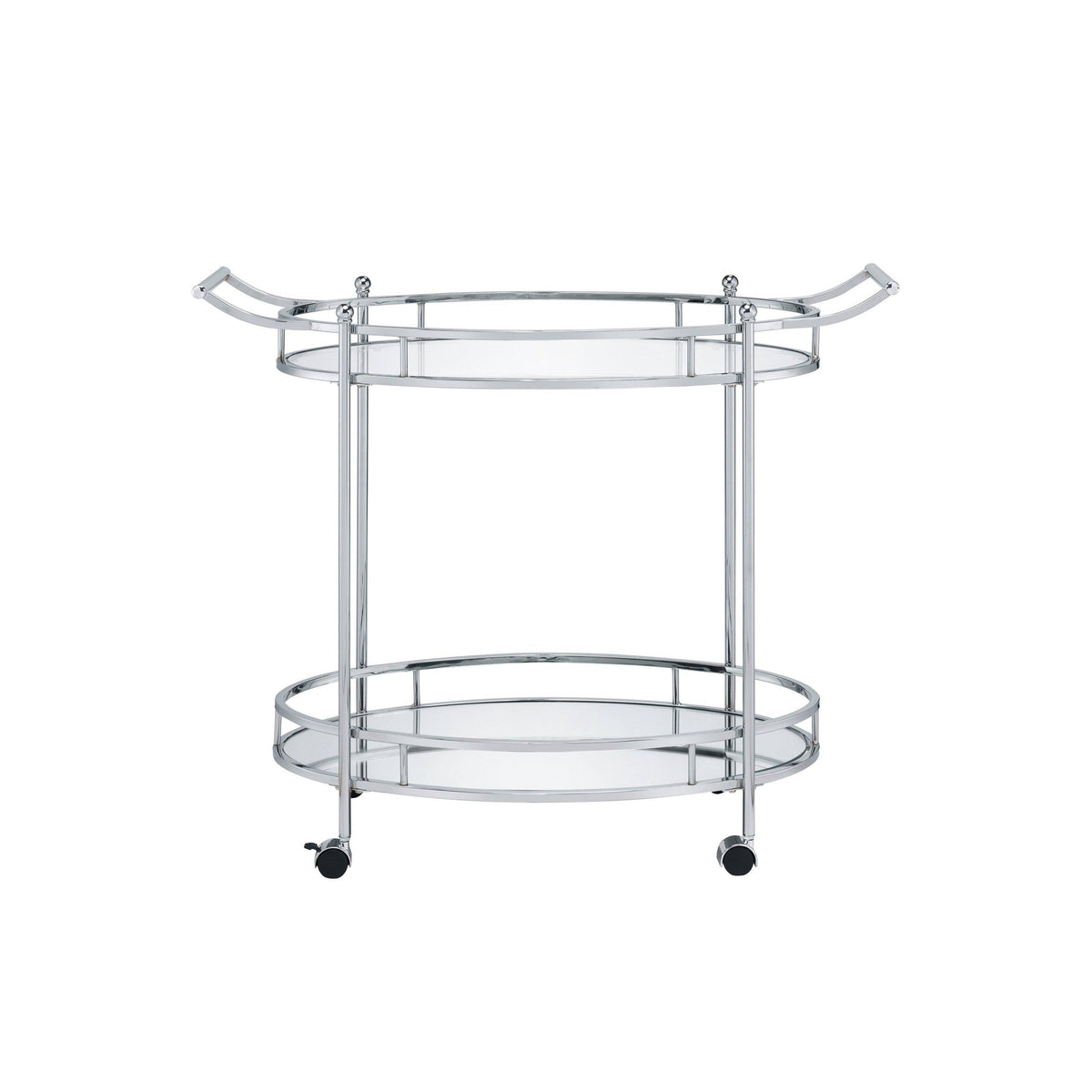 Clear Glass Serving Cart Y716746
