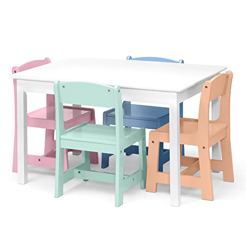 White Table with 4 Chairs A114483