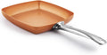 9.5" Non-Stick Copper Square Frying Pan with Ceramic Coating X608030