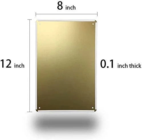 Tin Sign 8 X 12 Inch Metal Wall Decor L956167