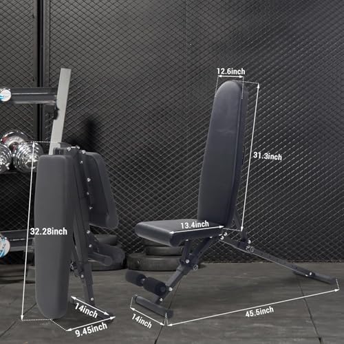 Adjustable Weight Bench 800Lbs Capacity Incline Decline A404