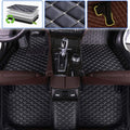 Custom Car Floor Mats Leather Waterproof Anti-Skid Full Coverage Set Beige S76734