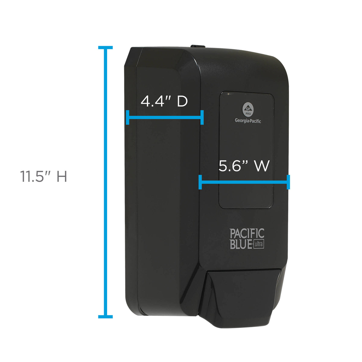 Ultra Black Soap and Sanitizer Dispenser V3807