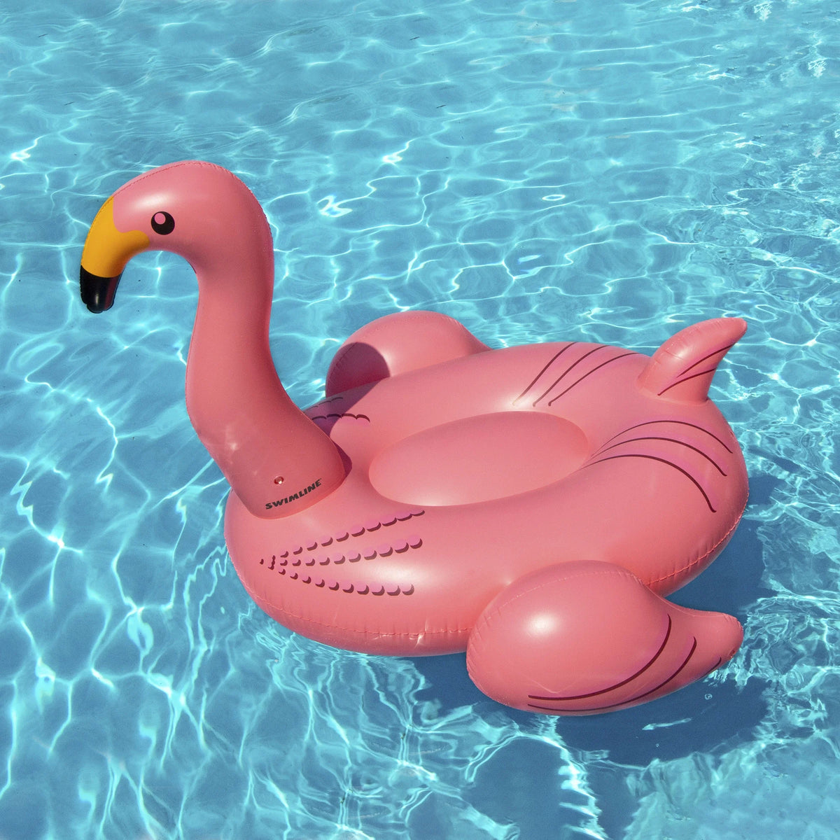 Pink Inflatable Giant Flamingo Pool Float Toy X5944