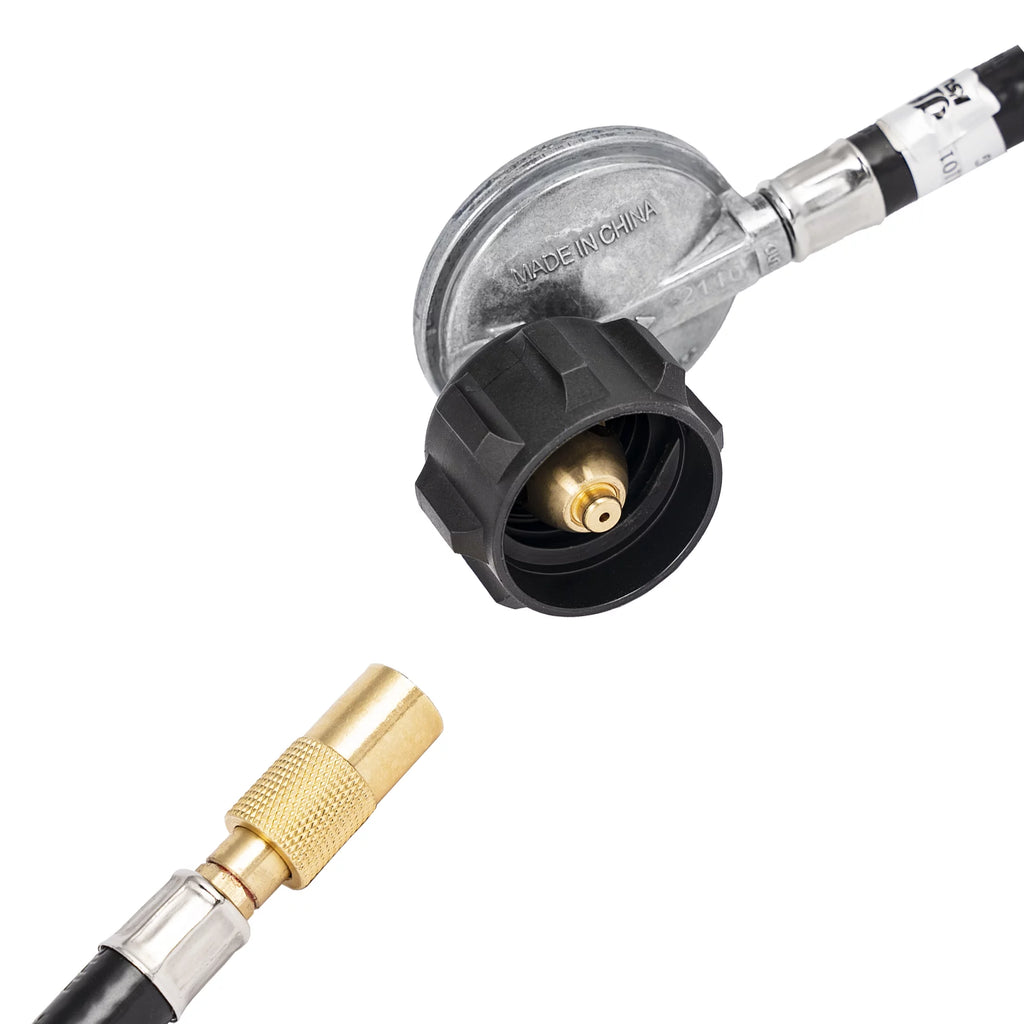 Rubber Propane Griddle Adapter Hose with Regulator Q645329