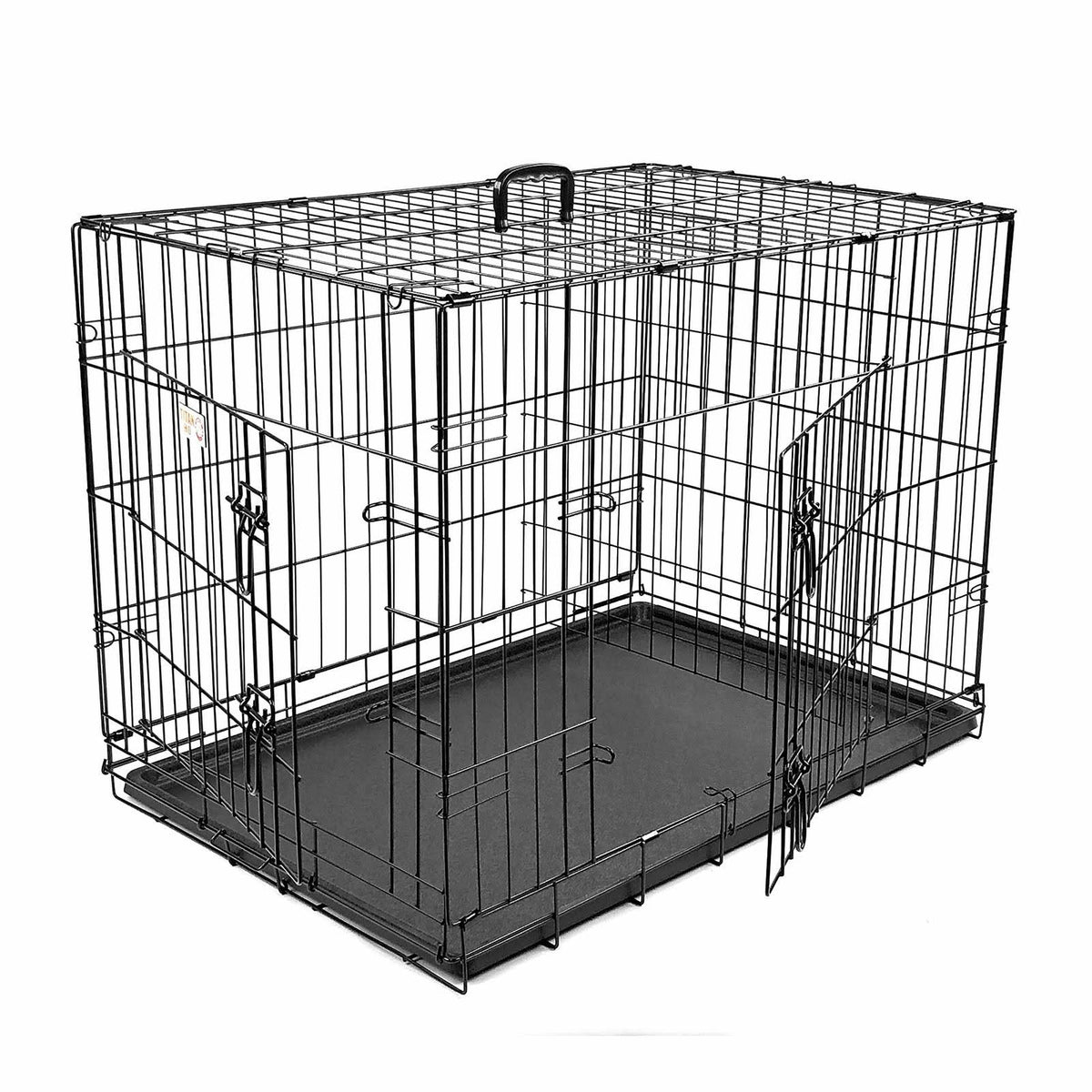 Large Double Door Folding Dog Crate Cage L701