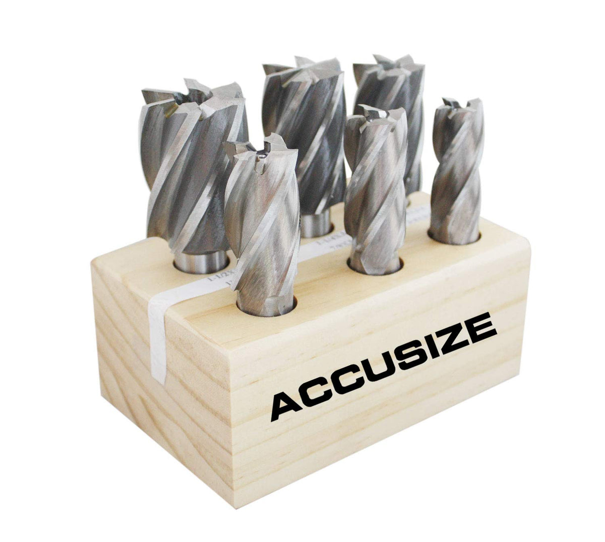 6 Pc Multi Flute H.S.S. End Mills Set, 3/4'' Shank, Cutting Dia 3/4'' to 1-1/2'' X247