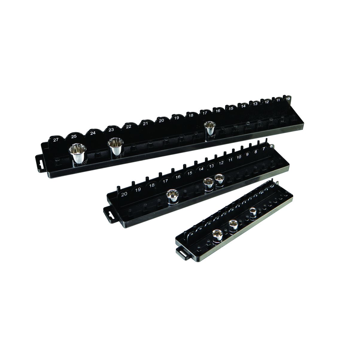 3 Piece Metric Socket Tray Organizer J9973